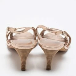 Hermes Metallic Bronze Leather Night Ankle Strap Sandals Size 38.5 For Women 15 Hermes Metallic Bronze Leather Night Ankle Strap Sandals Size 38.5 For Women -Deals Hermes Store luxury women hermes used shoes p668299 003