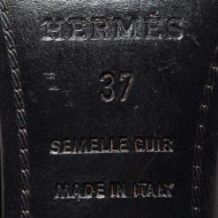 Hermes Black Suede Night Slingback Sandals Size 37 For Women -Deals Hermes Store luxury women hermes used shoes p668392 003