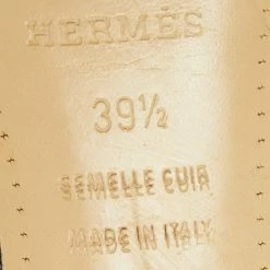 Hermes Navy Blue Leather Night Slingback Sandals Size 39.5 For Women -Deals Hermes Store luxury women hermes used shoes p668494 004