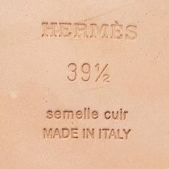 Hermes Burgundy Leather Oran Sandals Size 39.5 For Women -Deals Hermes Store luxury women hermes used shoes p669910 001