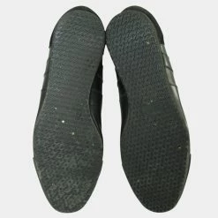 Hermes Black Suede Trimmed Low-Top Sneakers For Women -Deals Hermes Store luxury women hermes used shoes p670808 005