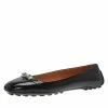 Hermes Black Patent Liberty Ballet Flats Size 38 For Women