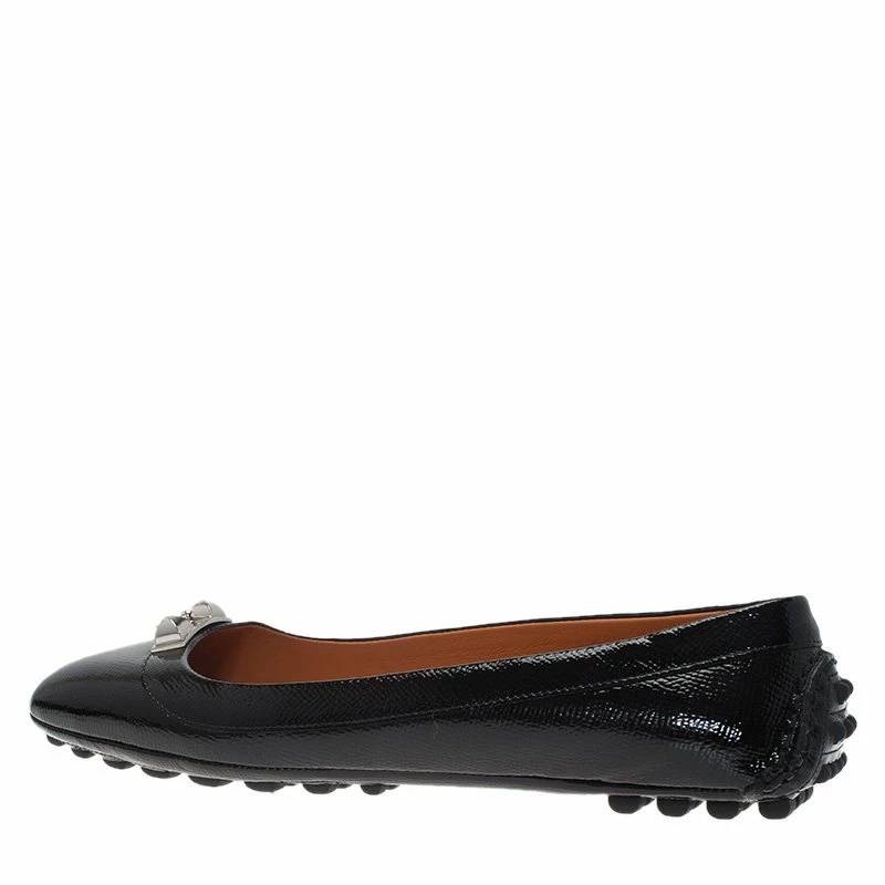Hermes Black Patent Liberty Ballet Flats Size 38 For Women 5 Hermes Black Patent Liberty Ballet Flats Size 38 For Women - Image 3