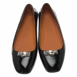 Hermes Black Patent Liberty Ballet Flats Size 38 For Women 15 Hermes Black Patent Liberty Ballet Flats Size 38 For Women -Deals Hermes Store luxury women hermes used shoes p67538 006