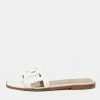 Hermes White Leather Omaha Flat Slides Size 40 For Women 2 Hermes White Leather Omaha Flat Slides Size 40 For Women -Deals Hermes Store luxury women hermes used shoes p675731 003