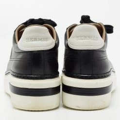 Hermes Black Leather Quicker Sneakers Size 39 For Women -Deals Hermes Store luxury women hermes used shoes p679173 008