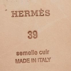 Hermes Brown Leather Oran Flats Size 39 For Women -Deals Hermes Store luxury women hermes used shoes p683536 009