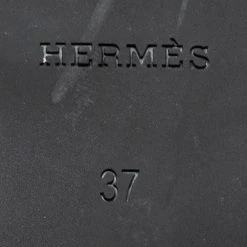 Hermes Black Rubber D'ancre Chaine Rivage Flat Slides Size 37 For Women 18 Hermes Black Rubber D'ancre Chaine Rivage Flat Slides Size 37 For Women -Deals Hermes Store luxury women hermes used shoes p685869 004