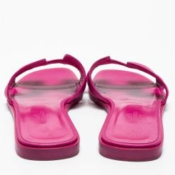 Hermes Hermès Pink Leather Oran Sandals Size 37.5 For Women -Deals Hermes Store luxury women hermes used shoes p685986 010