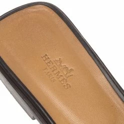 Hermes Brown Studded Leather Oran Sandals Size 39 For Women -Deals Hermes Store luxury women hermes used shoes p70705 007