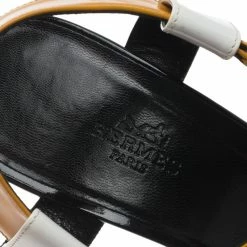 Hermes Multicolor Patent Ankle Strap Platform Sandals Size 40.5 For Women -Deals Hermes Store luxury women hermes used shoes p71362 0007