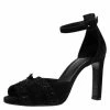 Hermes Black Embellished Suede Krystal Ankle Strap Sandals Size 37.5 For Women -Deals Hermes Store luxury women hermes used shoes p87952 001