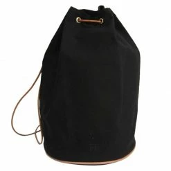 Hermes Black Canvas Matelot Marcel Backpack For Women