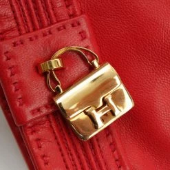 Hermes Red Leather Bag Charm Gloves For Women -Deals Hermes Store luxury women hermes used travel p133072 0003