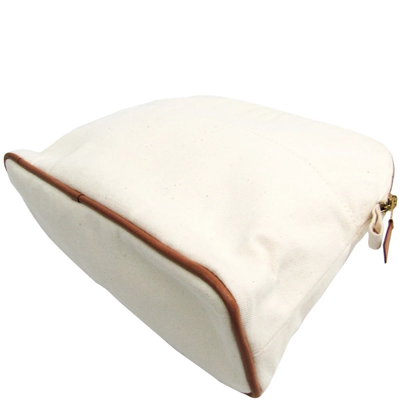 Hermes Ivory Cotton Medium Bolide Travel Case For Women 4 Hermes Ivory Cotton Medium Bolide Travel Case For Women - Image 2