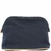 Hermes Navy Blue Cotton Medium Bolide Travel Case For Women -Deals Hermes Store luxury women hermes used travel p160937 0001