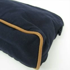 Hermes Navy Blue Cotton Medium Bolide Travel Case For Women -Deals Hermes Store luxury women hermes used travel p160937 0009