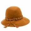 Hermes Mustard Yellow Felt Braided Leather Tassel Trim Fedora Hat Size 57 For Women -Deals Hermes Store luxury women hermes used travel p177320 004