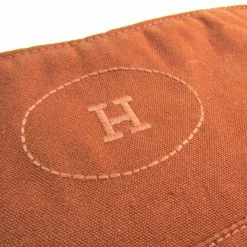 Hermes Brown Cotton Bolide Travel Case For Women -Deals Hermes Store luxury women hermes used travel p181016 006