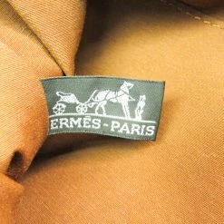 Hermes Brown Cotton Bolide Travel Case For Women -Deals Hermes Store luxury women hermes used travel p181016 008