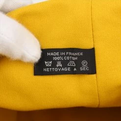 Hermes Yellow Canvas Sac Polochon Drawstring Backpack For Women -Deals Hermes Store luxury women hermes used travel p182147 012