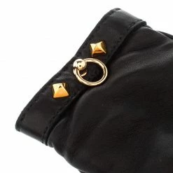 Hermes Black Cashmere Lambskin Leather Louise Gloves Size 7 For Women 11 Hermes Black Cashmere Lambskin Leather Louise Gloves Size 7 For Women -Deals Hermes Store luxury women hermes used travel p207053 003