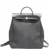 Hermes Black Canvas And Leather 2-in-1 Herbag Backpack For Women 1 Hermes Black Canvas And Leather 2-in-1 Herbag Backpack For Women -Deals Hermes Store luxury women hermes used travel p213534 002