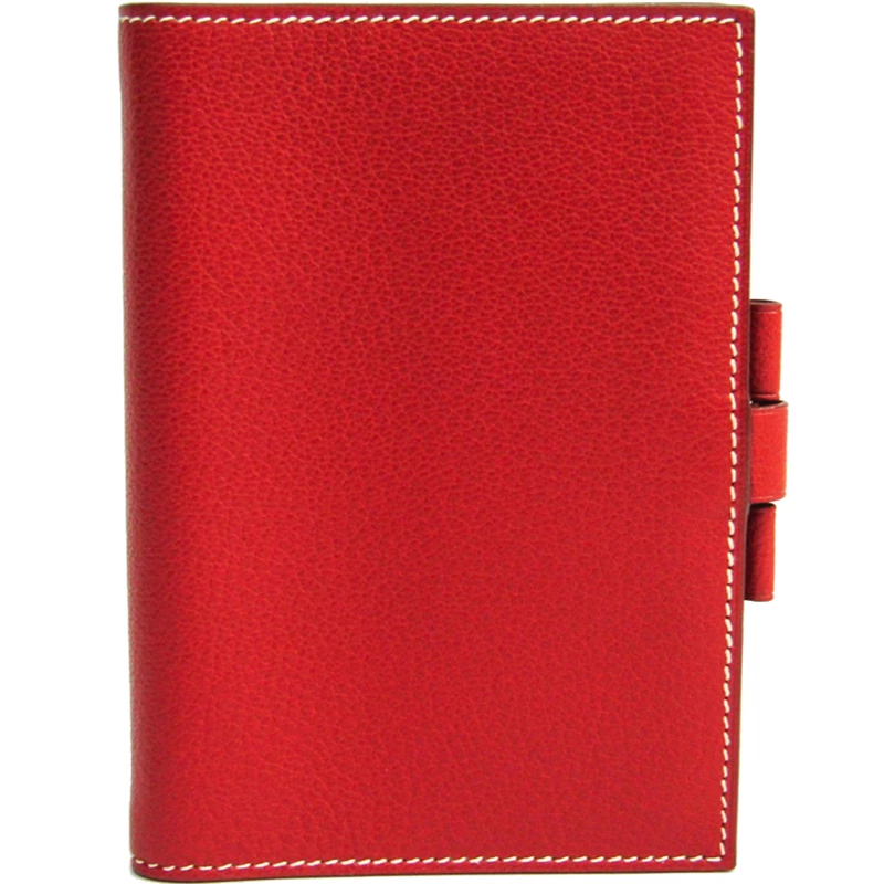 Hermes Red Chevre Mysore Leather Planner Cover For Women 3 Hermes Red Chevre Mysore Leather Planner Cover For Women