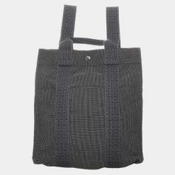 Hermes Brown Herline Canvas Backpack PM For Women