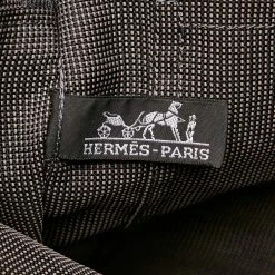 Hermes Grey Herline Canvas Backpack MM For Women -Deals Hermes Store luxury women hermes used travel p644788 007