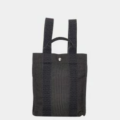 Hermes Grey Herline Canvas Backpack PM For Women