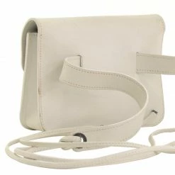 Hermes White Leather Vintage Pochette Waist Bag For Women -Deals Hermes Store luxury women hermes used travel p67519 004