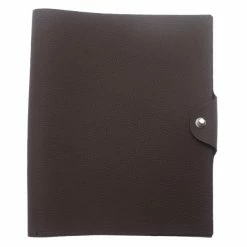 Hermes Grey Leather Agenda Cover For Women
