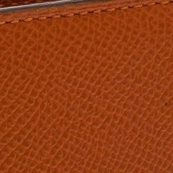 Hermes Orange Chevre Mysore Leather Vision Agenda Cover For Women -Deals Hermes Store luxury women hermes used travel p92939 005