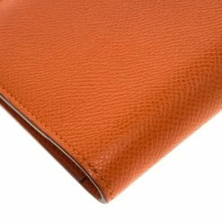 Hermes Orange Chevre Mysore Leather Vision Agenda Cover For Women -Deals Hermes Store luxury women hermes used travel p92939 009