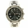 Hermes Black Stainless Steel Clipper CL2.910 Women's Wristwatch 40 Mm For Women -Deals Hermes Store luxury women hermes used watches p102249 0001