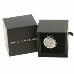 Hermes Black Stainless Steel Clipper CL2.910 Women's Wristwatch 40 Mm For Women -Deals Hermes Store luxury women hermes used watches p102249 0006