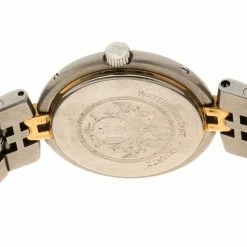 Hermes White Gold-Plated Stainless Steel Clipper Women's Wristwatch 25 Mm For Women -Deals Hermes Store luxury women hermes used watches p112894 004