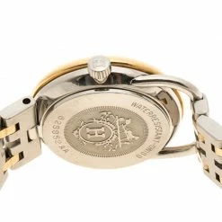 Hermes White 18K Yellow Gold Plated And Stainless Steel Arceau Women's Wristwatch 25 Mm For Women 12 Hermes White 18K Yellow Gold Plated And Stainless Steel Arceau Women's Wristwatch 25 Mm For Women -Deals Hermes Store luxury women hermes used watches p116765 0005