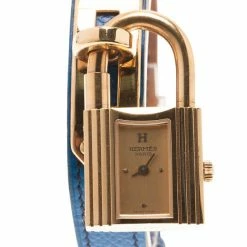 Hermes Blue Stainless Steel Kelly Women’s Wristwatch 20MM For Women