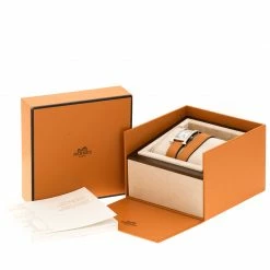 Hermes Cream Stainless Steel Heure H Women's Wristwatch 21 Mm For Women -Deals Hermes Store luxury women hermes used watches p129211 006