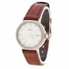 Hermes White Stainless Steel Leather Women's Wristwatch 27MM For Women -Deals Hermes Store luxury women hermes used watches p146110 0001