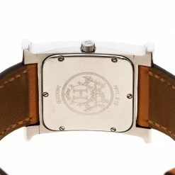 Hermes White Stainless Steel Heure H HH1.510 Women's Wristwatch 26 Mm For Women -Deals Hermes Store luxury women hermes used watches p150206 0004