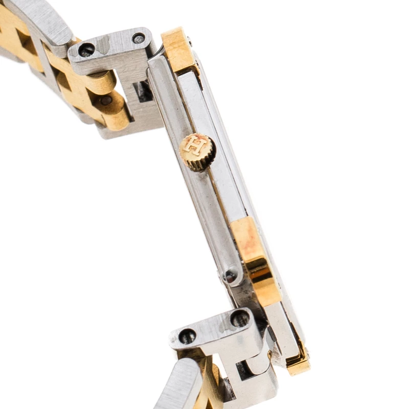 Hermes White Gold Plated Stainless Steel Croisière CR1.220 Women's Wristwatch 15 Mm For Women 8 Hermes White Gold Plated Stainless Steel Croisière CR1.220 Women's Wristwatch 15 Mm For Women - Image 6