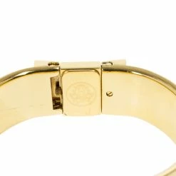 Hermes Gold Stainless Steel Black Loquet Bangle Women's Wristwatch 20MM For Women 13 Hermes Gold Stainless Steel Black Loquet Bangle Women's Wristwatch 20MM For Women -Deals Hermes Store luxury women hermes used watches p16653 0006