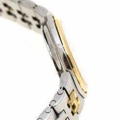 Hermes Beige Two-Tone Stainless Steel Clipper Women's Wristwatch 24 Mm For Women -Deals Hermes Store luxury women hermes used watches p183922 004