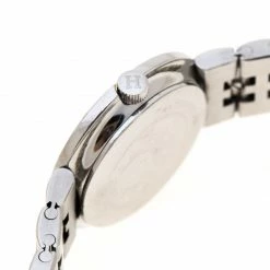 Hermes Beige Two-Tone Stainless Steel Clipper Women's Wristwatch 24 Mm For Women -Deals Hermes Store luxury women hermes used watches p183922 005