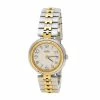 Hermes White Gold Plated And Stainless Steel Clipper Women's Wristwatch 25 Mm For Women