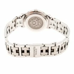 Hermes Peach Stainless Steel Clipper CL4.210 Women's Wristwatch 24 Mm For Women -Deals Hermes Store luxury women hermes used watches p201779 1560678955 002