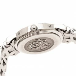 Hermes Peach Stainless Steel Clipper CL4.210 Women's Wristwatch 24 Mm For Women -Deals Hermes Store luxury women hermes used watches p201779 1560678959 004